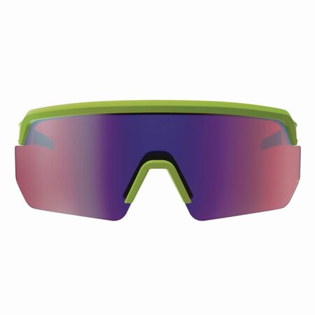 Ergodyne Skullerz AEGIR Anti-Scratch/Anti-Fog Safety Glasses, Lime Nylon Impact Frame, Purple Mirror Lens 55016